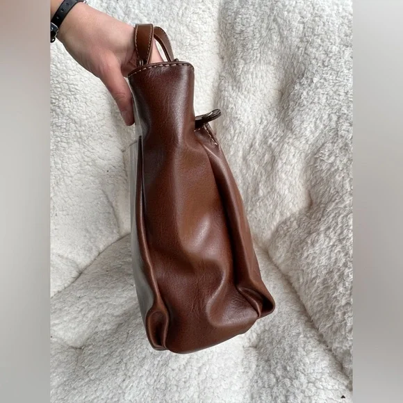 Brown bag Faux leather crossbody handbag purse, Relic by fossil, new with tag - Picture 3 of 6